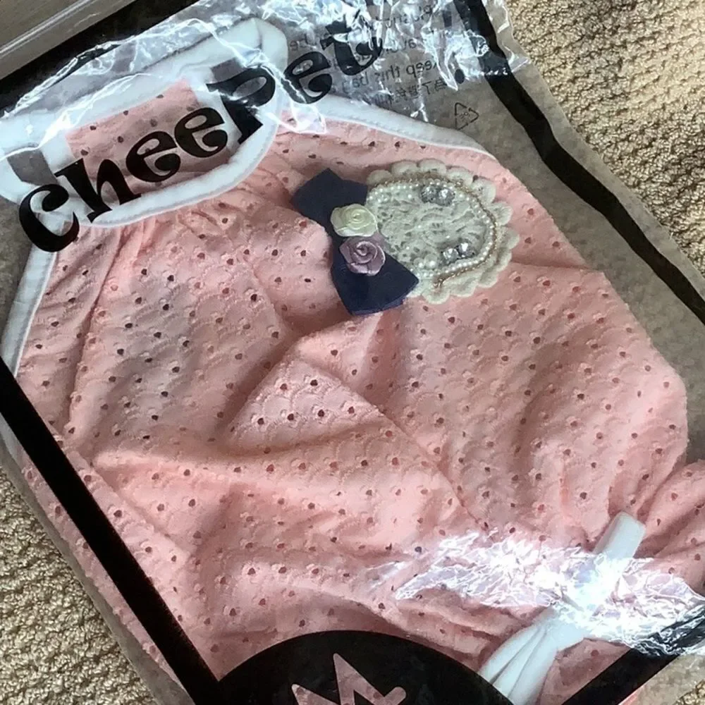 Baby Pink Eyelet Fancy Dress
